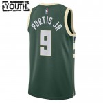 Maillot NBA Milwaukee Bucks Bobby Portis JR 9 Nike 2022-23 Icon Edition Vert Swingman - Enfant